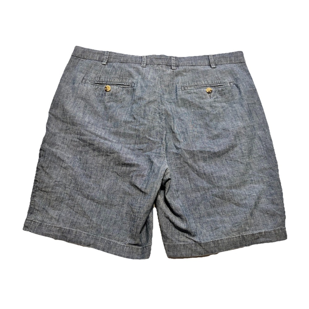 Peter Millar Chambray Cotton Casual Golf Shorts Indigo Blue Men's 36 (Fit 37x8) - Picture 6 of 10